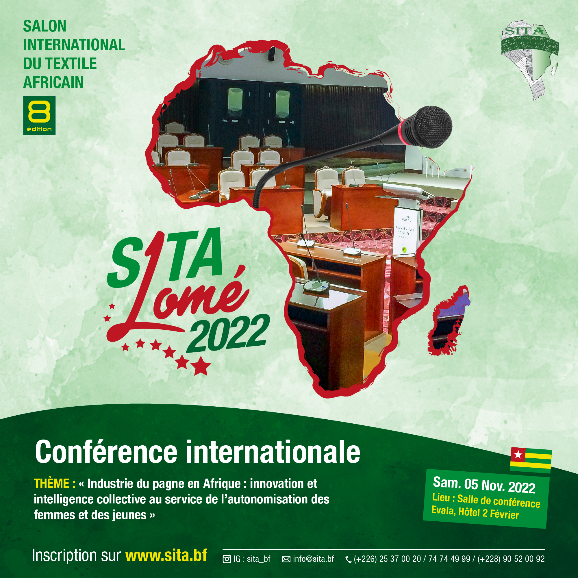 Visuel d’annonce Conférence internationale SITA 2022_Plan de travail 1